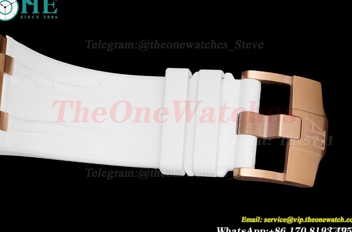 White JJF Royal Offshore 26408 White 44mm RU Oak RG A3126 0316